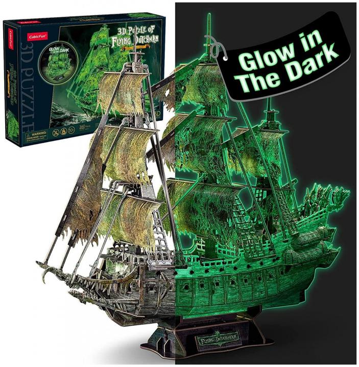 Actual product image Cubicfun Puzzle 3D Latający Holender świecący w ciemności (360 pieces)