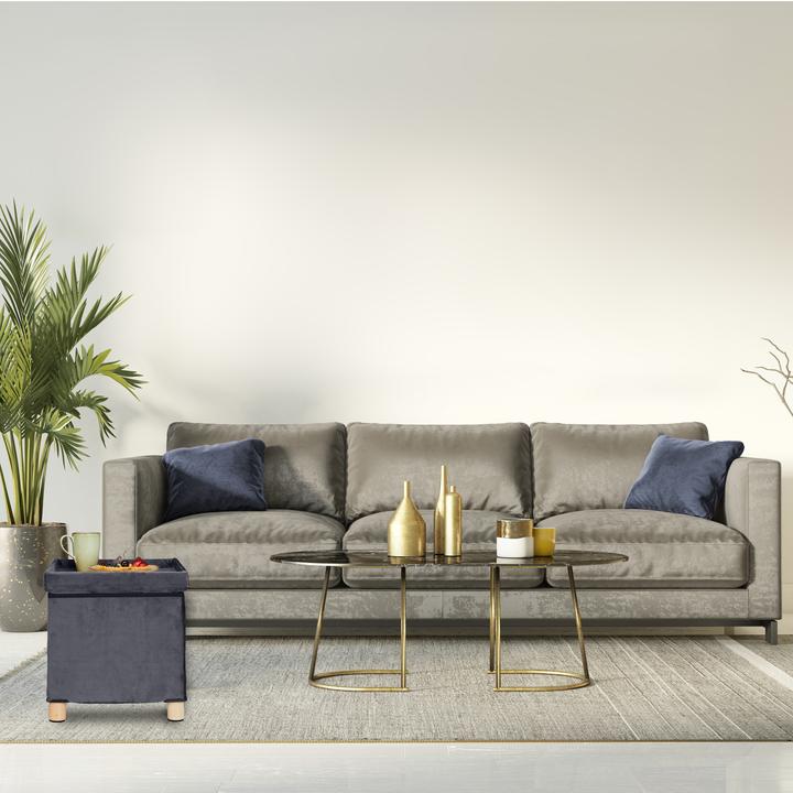 Produktbild Relaxdays Samthocker