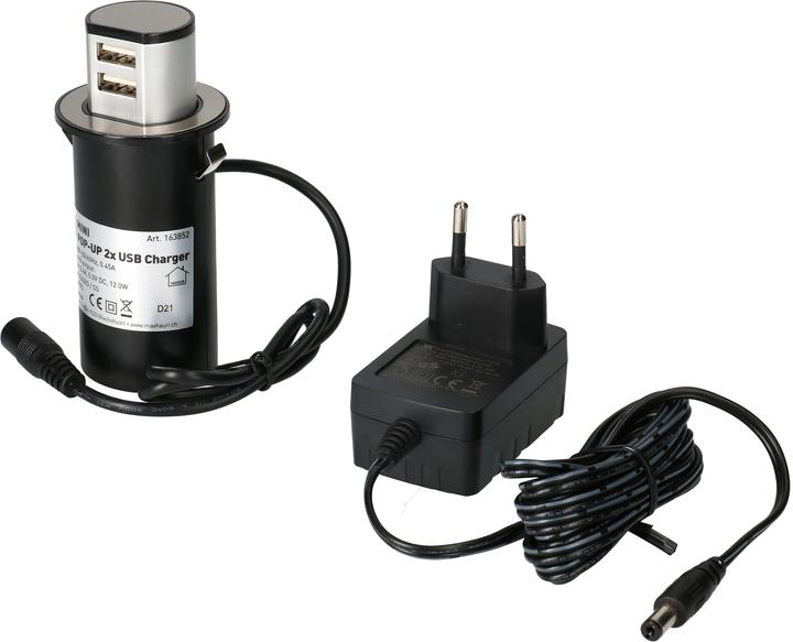 Image du produit Max Hauri Mini Pop-UP Charger (2 x, USB-A, 2 m)
