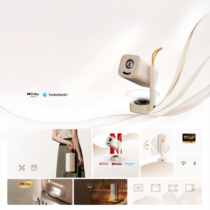 Actual product image Yaber T1 Pro (Full HD, 220 lm, 1.54 - 1.18:1)