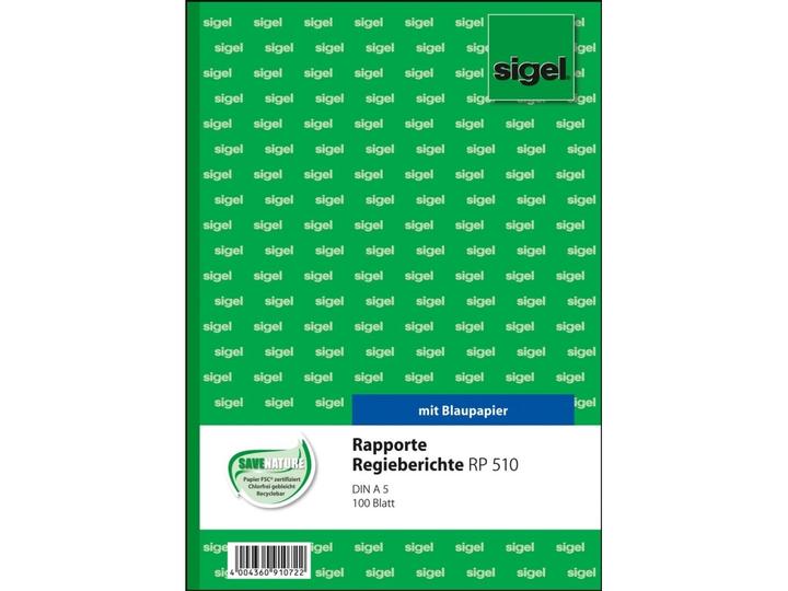 Image du produit Sigel Rapporte/Regieberichte (100 x)