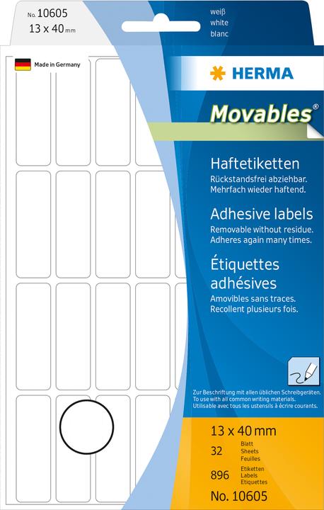 Produktbild Herma Ablösbare Vielzweck-Etiketten