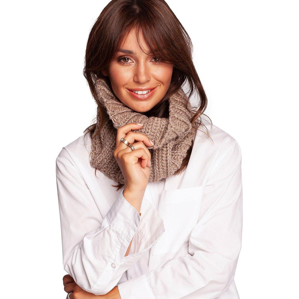 BE Knit, Schal, Schlauchschal, Beige