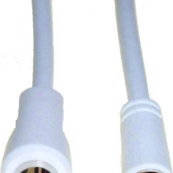Actual product image E+P FP 15. connector 1: F plug, connector 2: coax plug. Cable length: 1.5 m, Product color: White, Imped (Antenna cable)