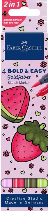 Produktbild Faber-Castell Goldfaber Sketch Marker Bold Easy I. 4er Etui (0.60 mm, 4 x)