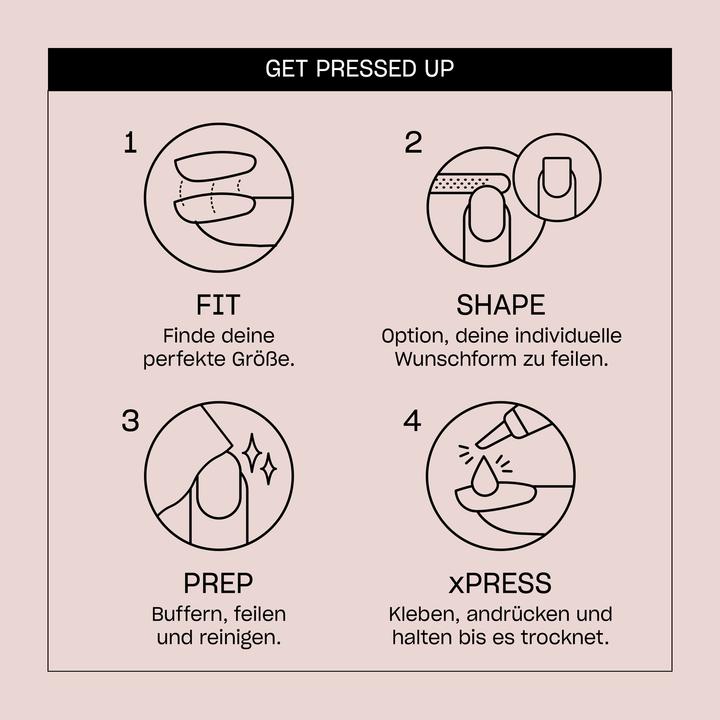 Actual product image OPI Xpress/On (Artificial nails, White, Rose)