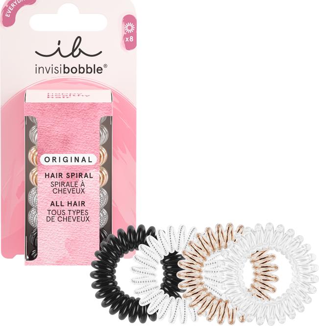 Produktbild Invisibobble Hair band Original Clear Black Metallic 8 pcs (Haargummi)