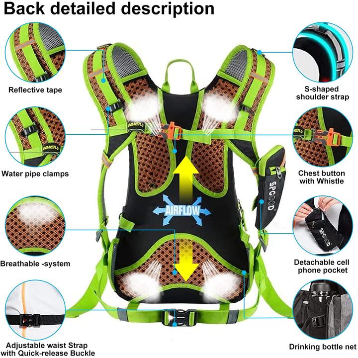 Produktbild Spgood Fahrradrucksack Grün 30L (30 l)