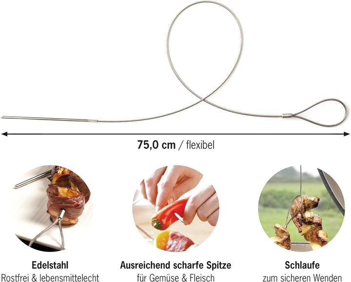 Image du produit FireWire Lot de 2 piques à barbecue flexibles