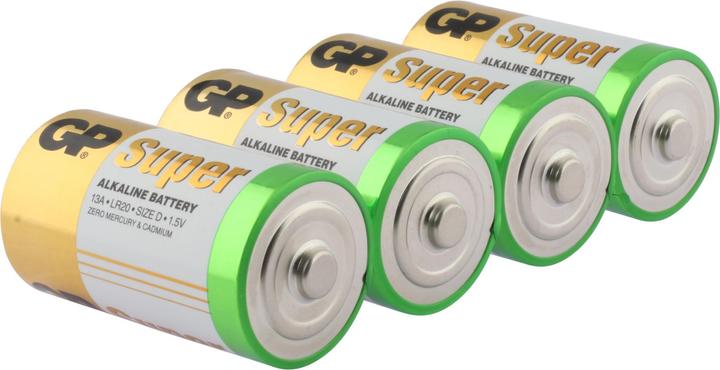 Produktbild GP Batteries Batterie D Mono Super, 4 Stück (4 Stk., D)