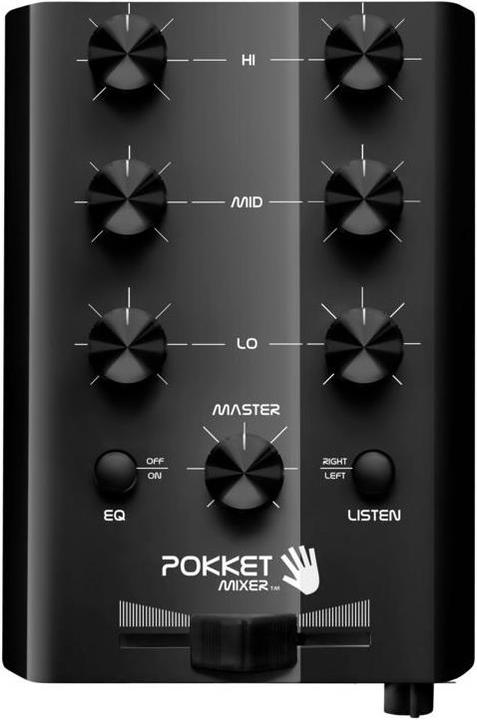 Actual product image Pokketmixer Mini DJ Mixer Black (Line-mixer)