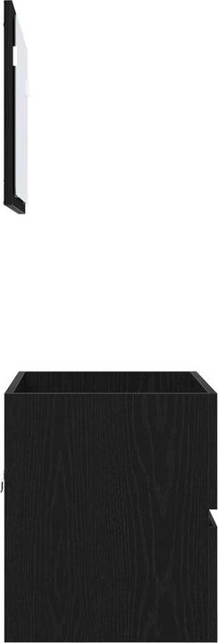 Produktbild VidaXL 2-teiliges Badezimmermöbel Set Schwarze Eiche Holzwerkstoff