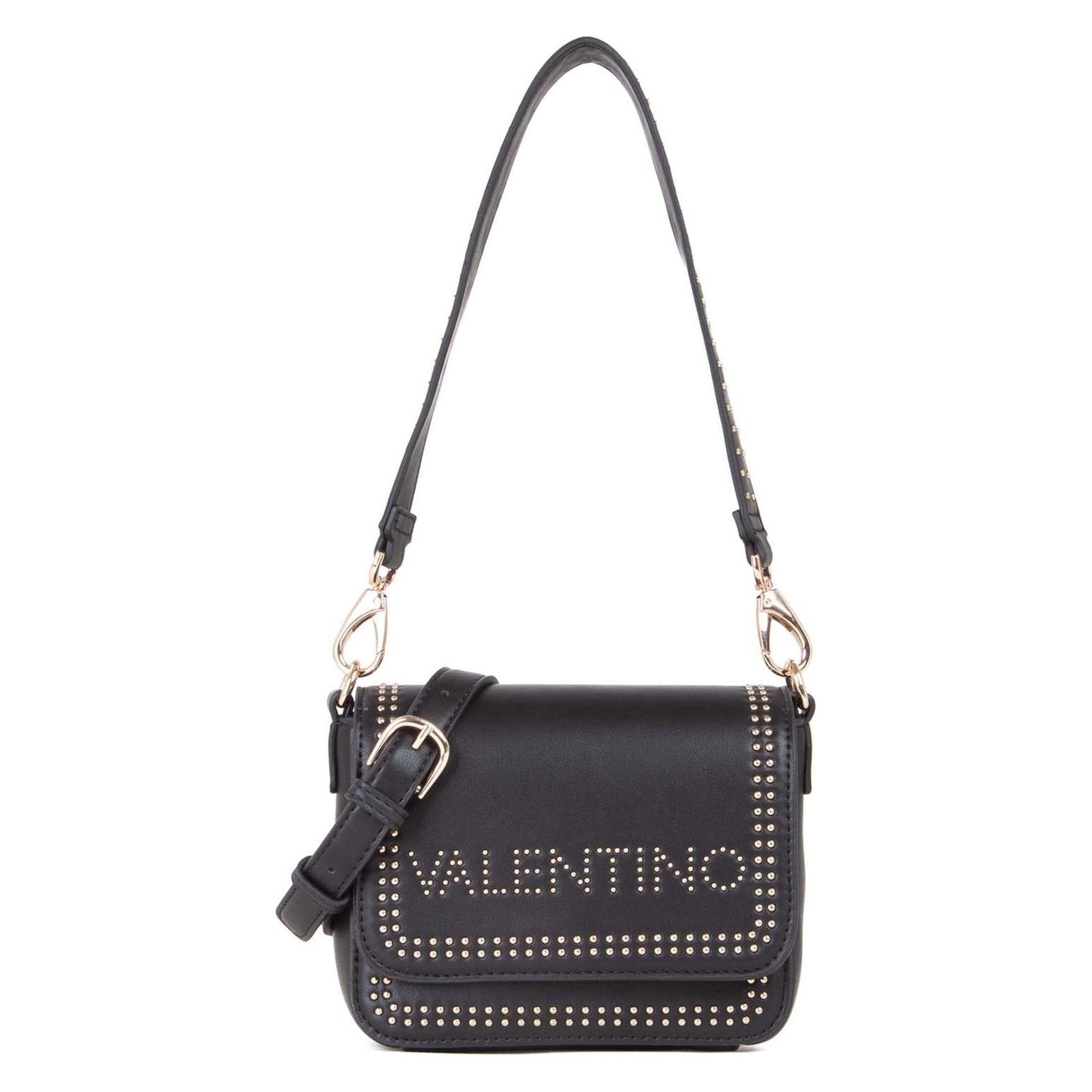 Valentino, Damen, Handtasche, Shine Re Flap Bag, Schwarz