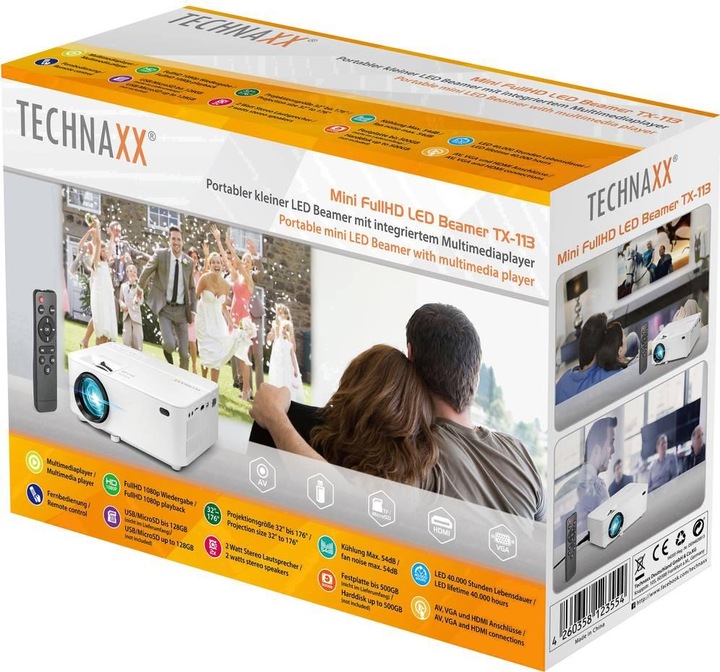Produktbild Technaxx TX-113 (VGA, 1800 lm)