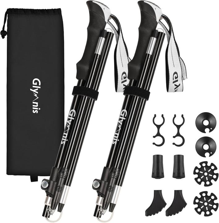 Actual product image Glymnis Längenverstellbare Trekkingstöcke (110 - 130 cm)