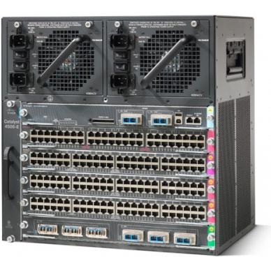 Cisco WS-C4506-E= Netzwerkchassis 10U (6 Ports), Netzwerk Switch, Schwarz