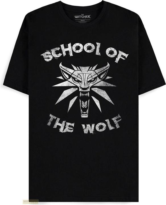 Actual product image Difuzed The Witcher - School Of The Wolf Men's Short Sleeved T-shirt - M (M)