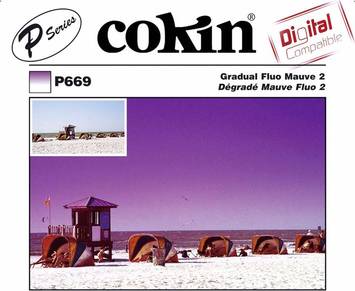 Image du produit Cokin Filtre P669 Dégradé fluo mauve 2 (82 mm, Filtre dégradé gris)