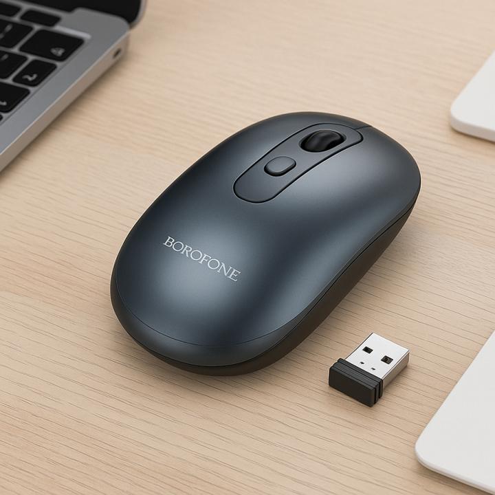 Actual product image Borofone BG13 Winner, 1600DPI, Grey (Wireless)