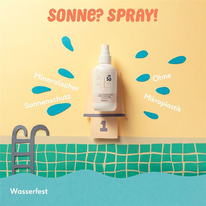 Produktbild Naïf Mineral Sun Spray (Sonnenspray, SPF 50, 100 ml, 133 g)