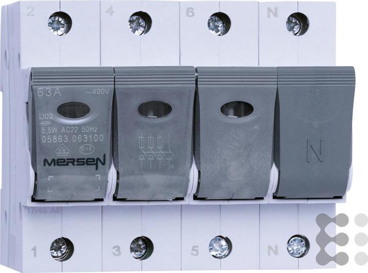 Mersen Sicherungshalter D0-LINOCUR 63A 400V 3+N