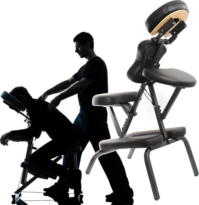 Produktbild Wiltec Toboli Massagestuhl klappbar 120 kg mobiler Tattoostuhl tragbar Behandlungsstuhl