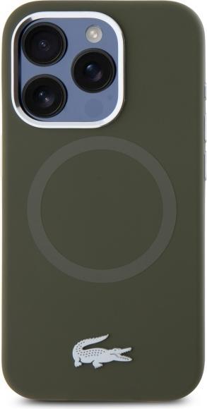 Image du produit Lacoste LCHMP15XSMAB iPhone 15 Pro Max 6.7" khaki hardcase Silicone Croco Logo MagSafe (Apple iPhone 15 Pro Max)