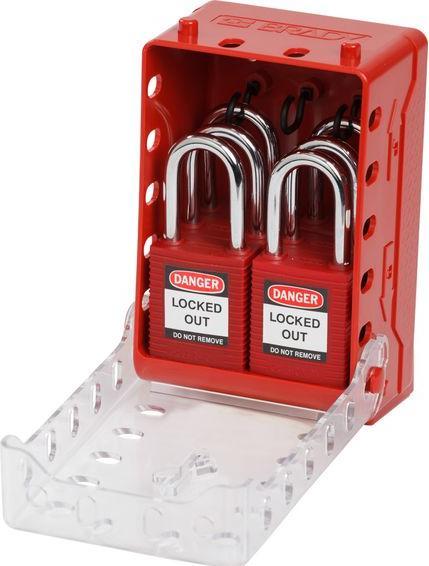 Image du produit Brady Ultra-Compact Lock Box+6 Red KD Locks
