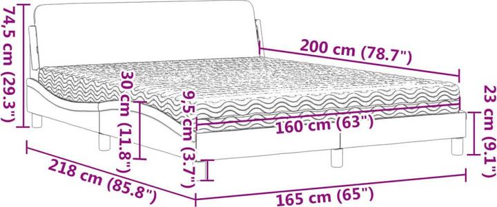 Image du produit vidaXL Bett (160 x 200 cm)