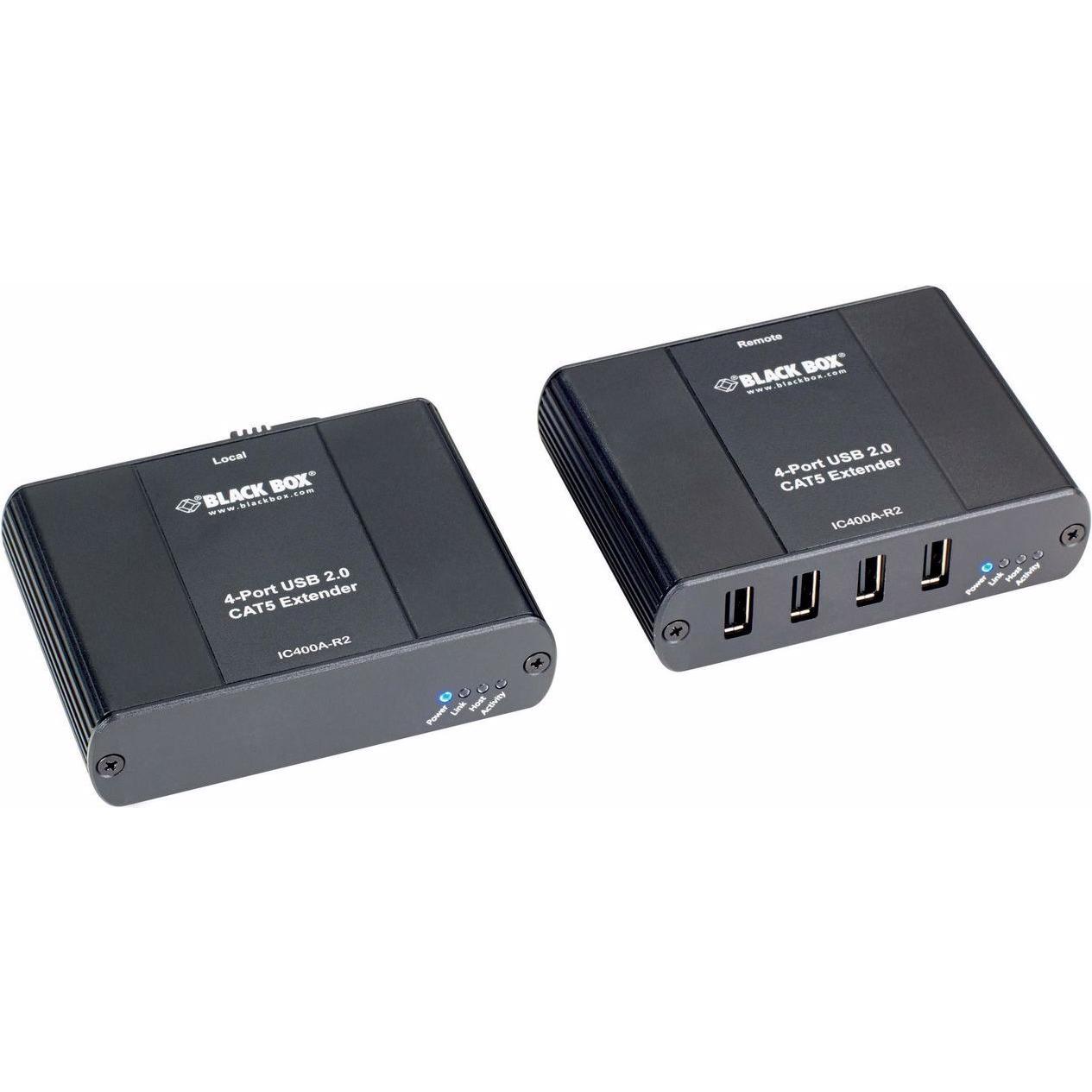 Black Box 4 PORT CAT5 USB 20 EXTENDER, KVM Switch