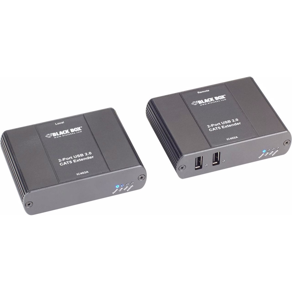 Black Box 2 PORT CAT5 USB 20 EXTENDER, KVM Switch