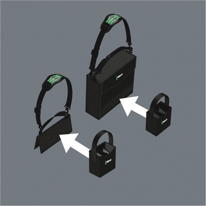 Image du produit Wera Kraftform 2go 100 (Vis fendues, Torx (TX), Cruciforme PZ, Recouvrement cruciforme Phillipps (PH))