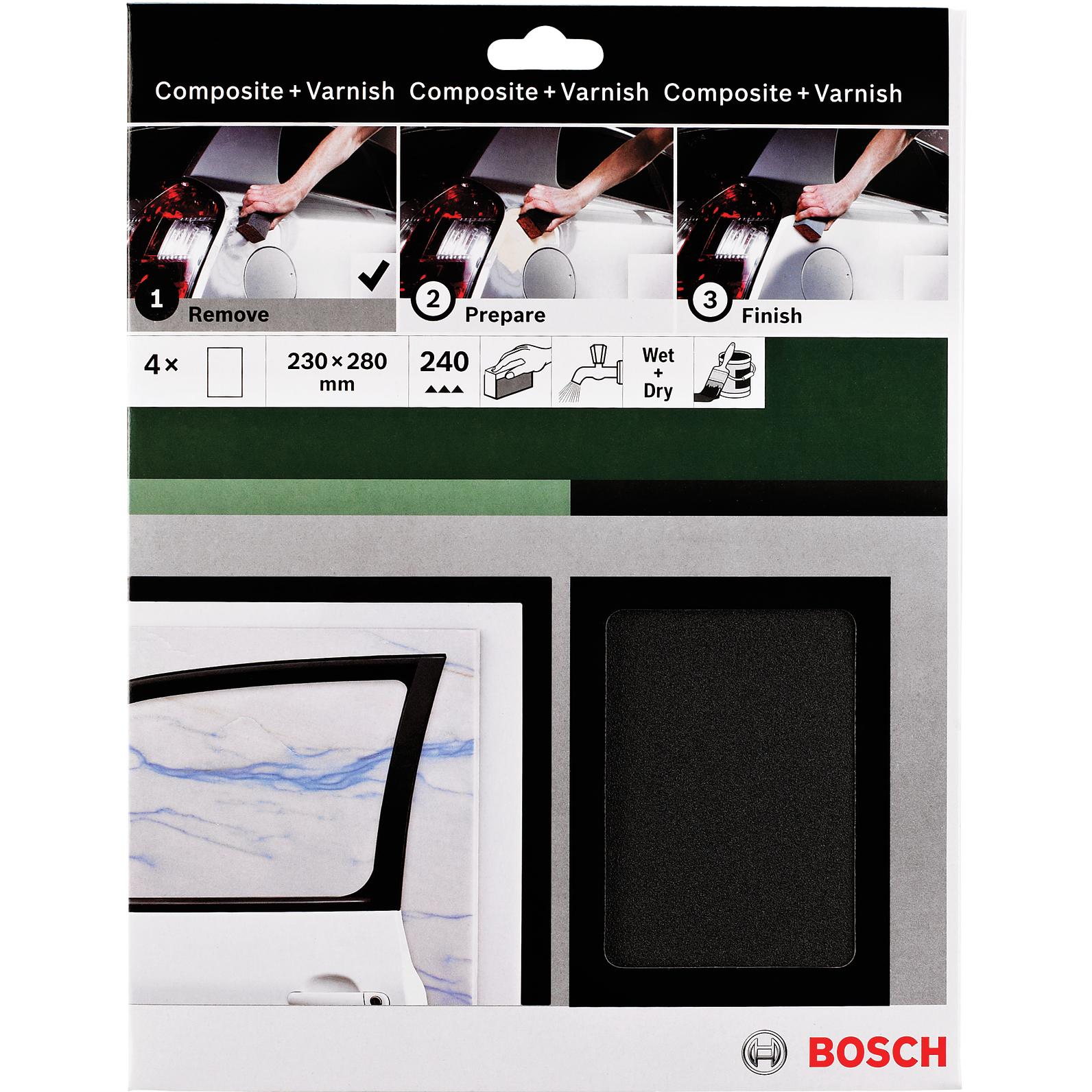 Bosch Zubehör, Schleifmittel, Set Kombi-Schleifblätter (240, 400, 600)