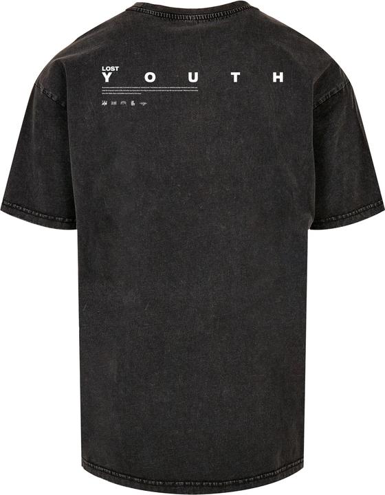 Actual product image Lost Youth LY ACID WASHED TEE DOVE - 105673 (L)