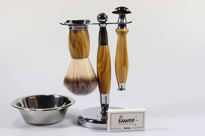 Actual product image Sawoo Shaving set Woolive 5pcs.