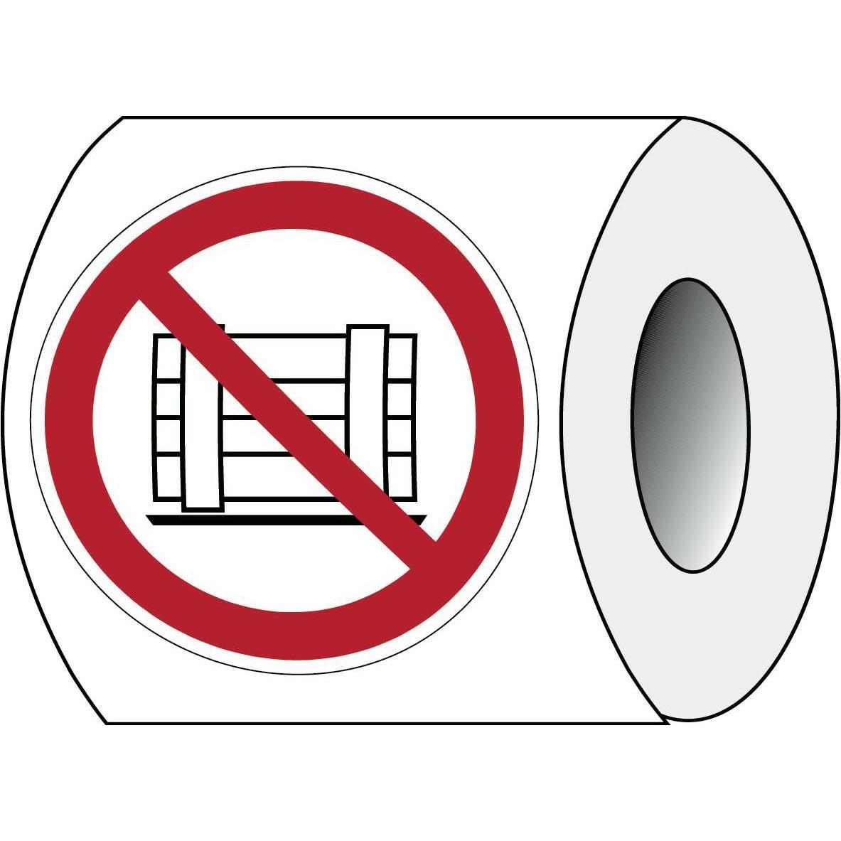 Brady, Etiketten, ISO 7010 PIC P023 B-7541 ISO Sicherheitskennzeichnung - Abstellen oder Lagern verboten La