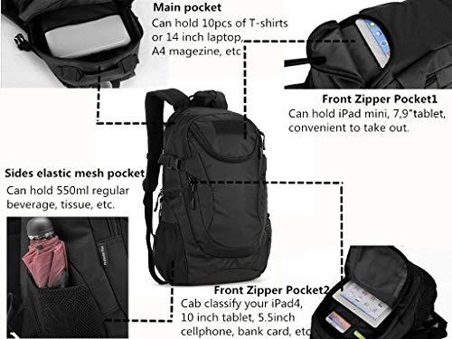 Produktbild Only-Bags.Store Militärrucksack Taktischer Wanderrucksack Wasserdichter Trekkingrucksack für den Aussenbereich (25 l)