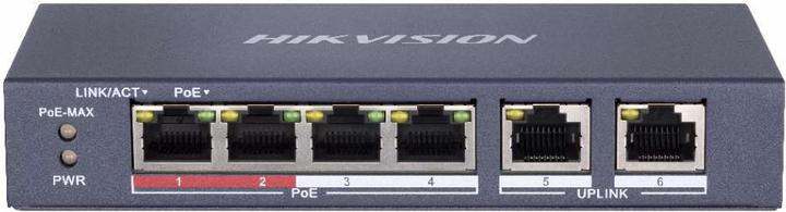 Actual product image Hikvision DS-3E0106P-E/M (6 Ports)