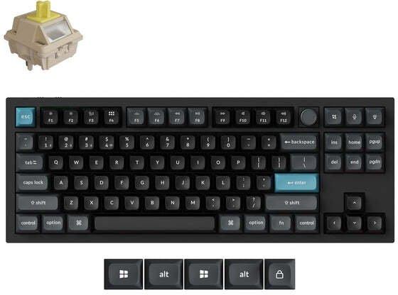 Image du produit Keychron KEYBOARD WRL Q3 ULTRA/BLACK Q3U-M4 (US, Filaire, Sans fil)