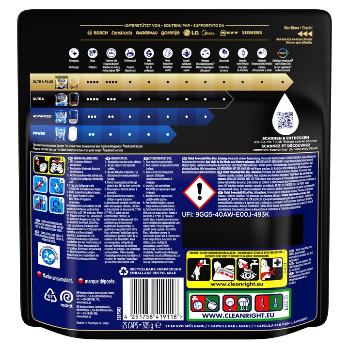 Produktbild Finish Ultra Plus (Caps, 25 x)