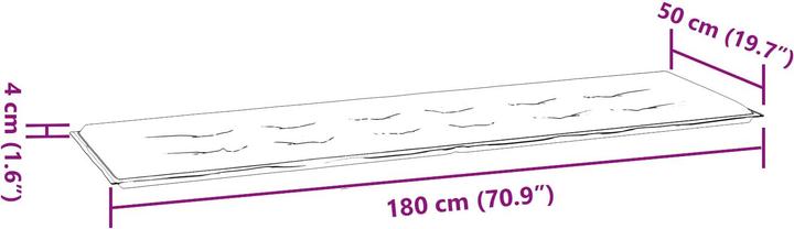 Actual product image vidaXL Dekokissen (150 x 50 x 3 cm, 180 x 50 x 4 cm)