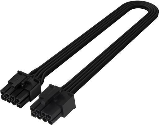 Image du produit Silverstone Câble PCIe 8 broches vers PCIe 6+2 broches 350mm