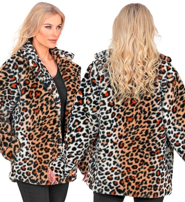 Produktbild Widmann Animalier Leopardenmuster Plüschjacke