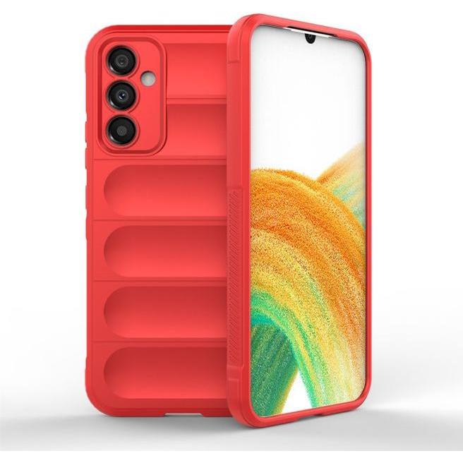 MU Classic Softcase TPU Rugged Series (Samsung Galaxy A34 5G), Smartphone Hülle, Rot