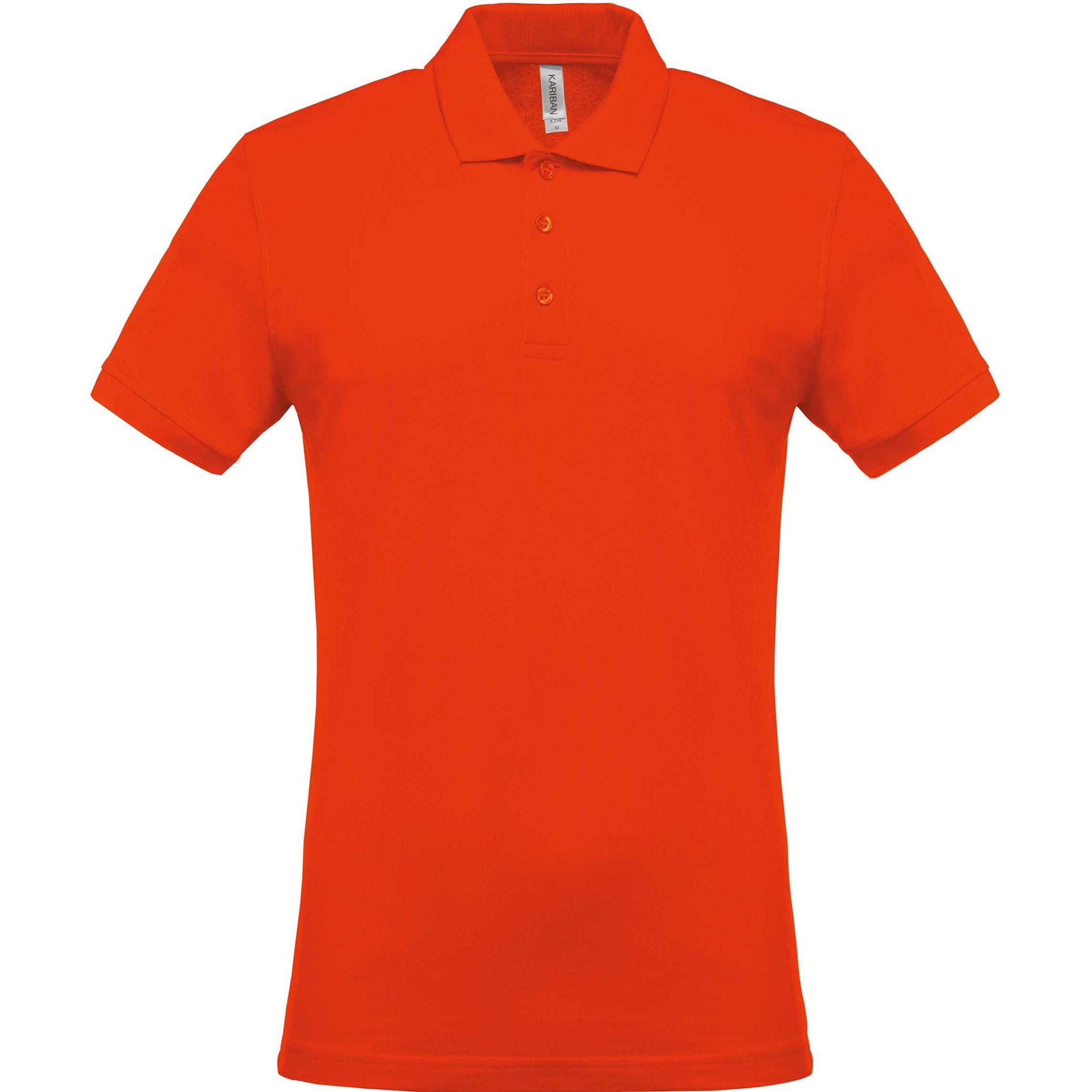 Thumbnail - Kariban, Herren, Shirt, Piqué, Orange, (L)