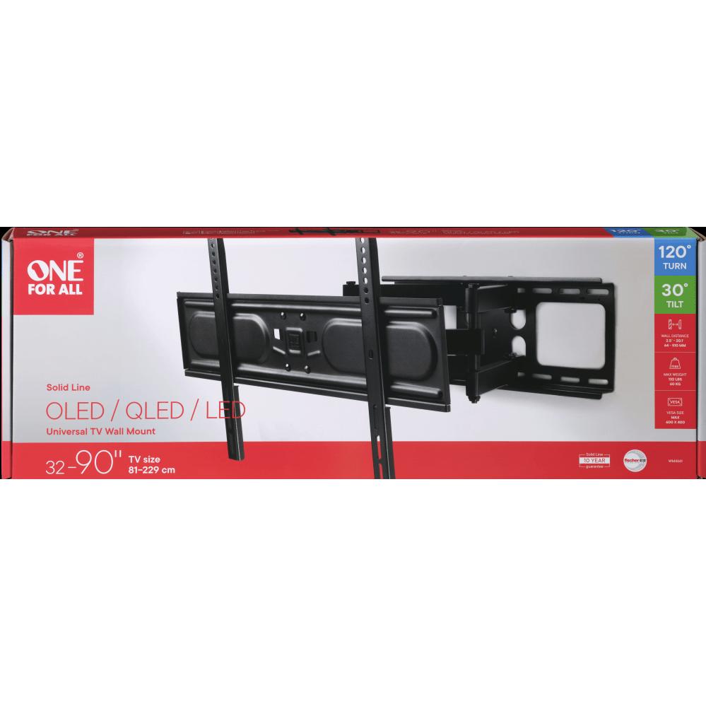 Thumbnail - One for All Solid WM4661 (Wand, 90", 60 kg), TV Wandhalterung, Schwarz