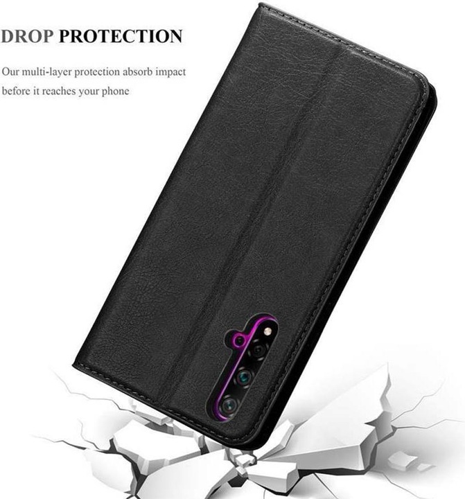 Actual product image Cadorabo Book Invisible Magnet Cover (Huawei Nova 5T)