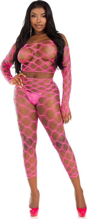 Actual product image Leg Avenue Top & Leggings Hardcore Pink (One size)
