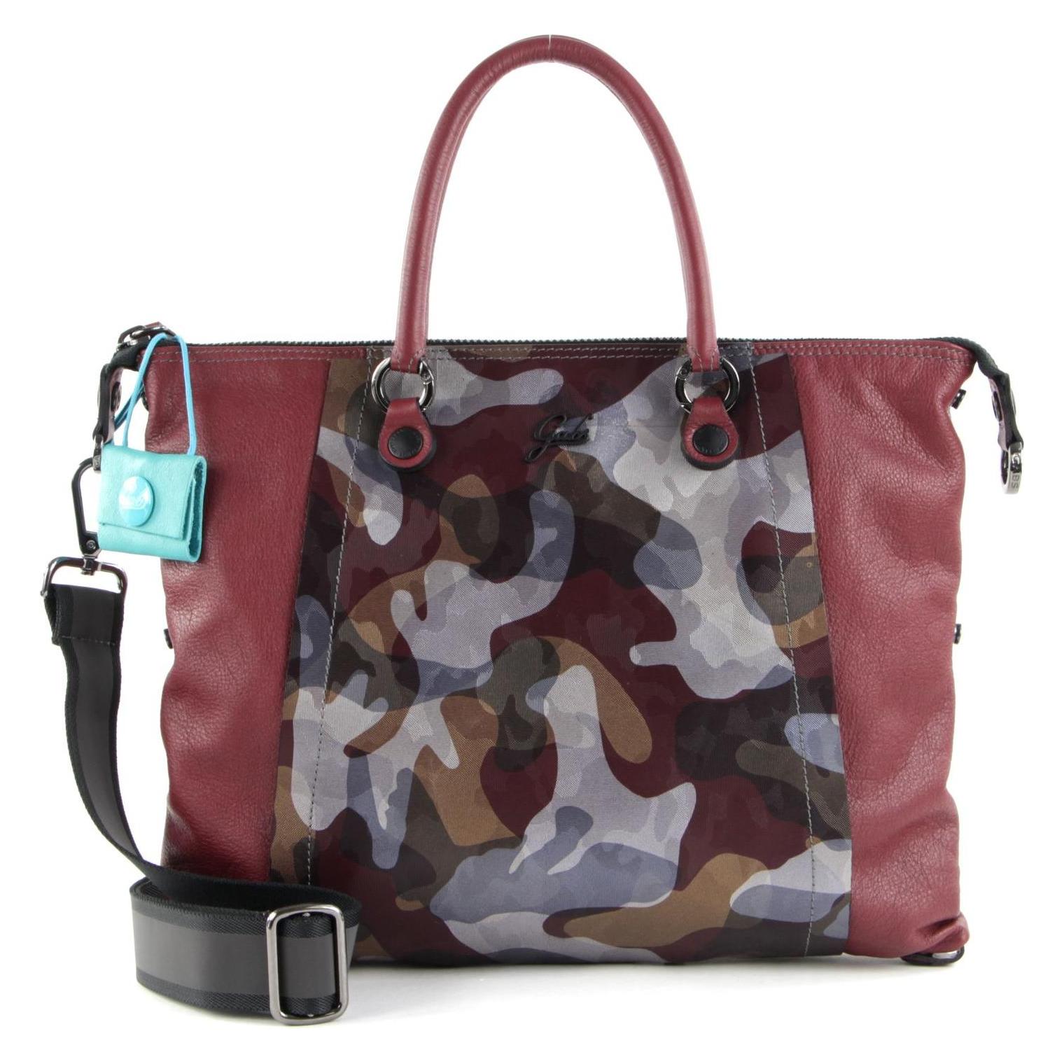 Gabs, Damen, Handtasche, Bellona Flat Bag, Rot, Mehrfarbig