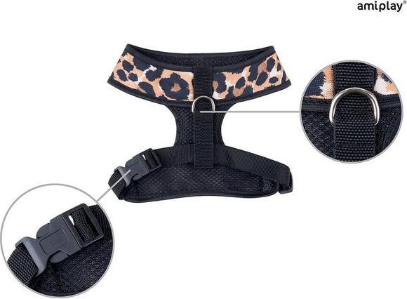 Produktbild amiplay Geschirr Scout Safari, S max 28 x 33-48 cm, Leopard (S, Hund, Allgemein)